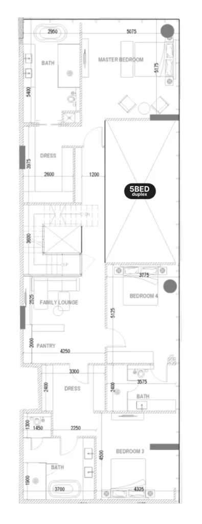 5-Zimmer-Duplex-Villa del DIVOS