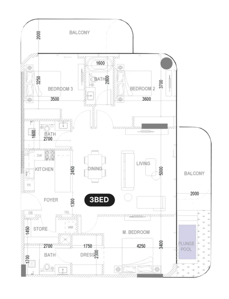 3 BR apartments Villa del DIVOS