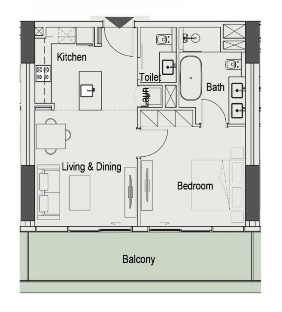 1 BR apartments