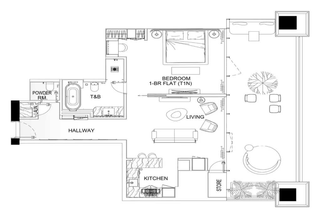 Apartamentos de 1 dormitorio
