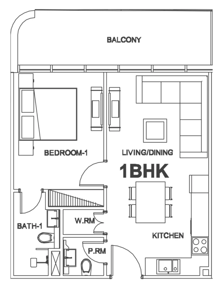 Apartamentos com 1 quarto