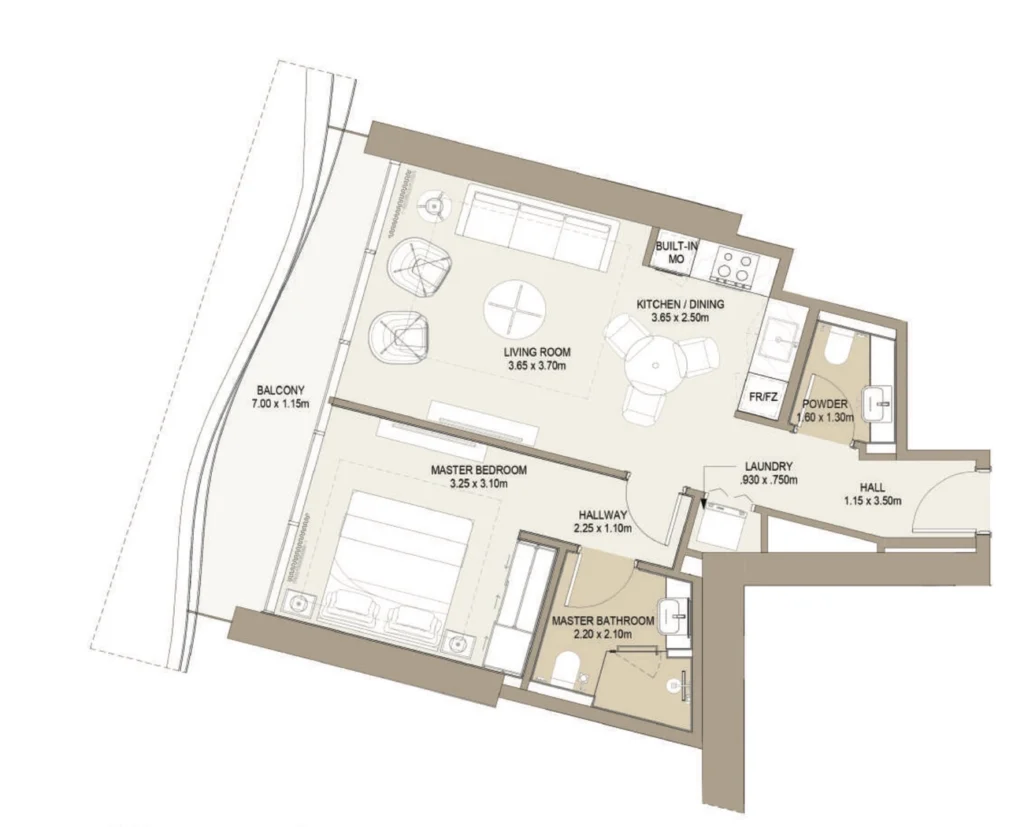 شقق بغرفة نوم واحدة