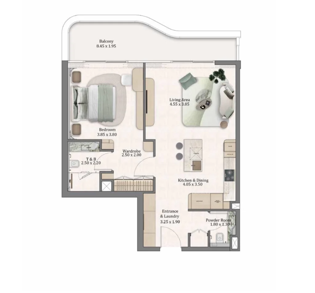 Apartamentos de 1 dormitorio