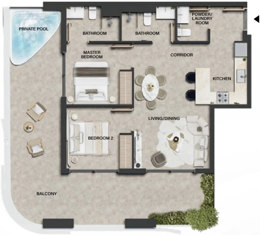 Apartamentos com 2 quartos