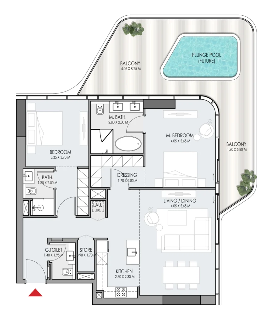 شقق بغرفتي نوم