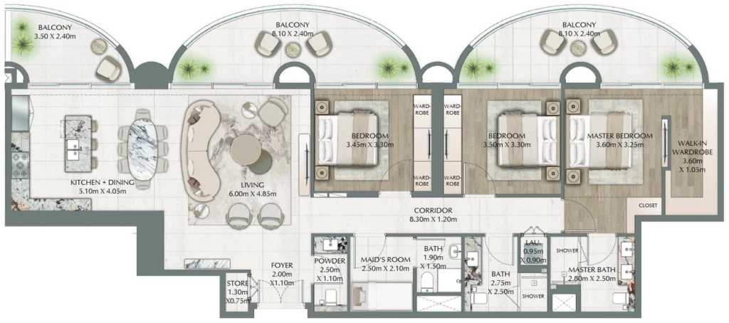 Apartamentos de 3 DORM