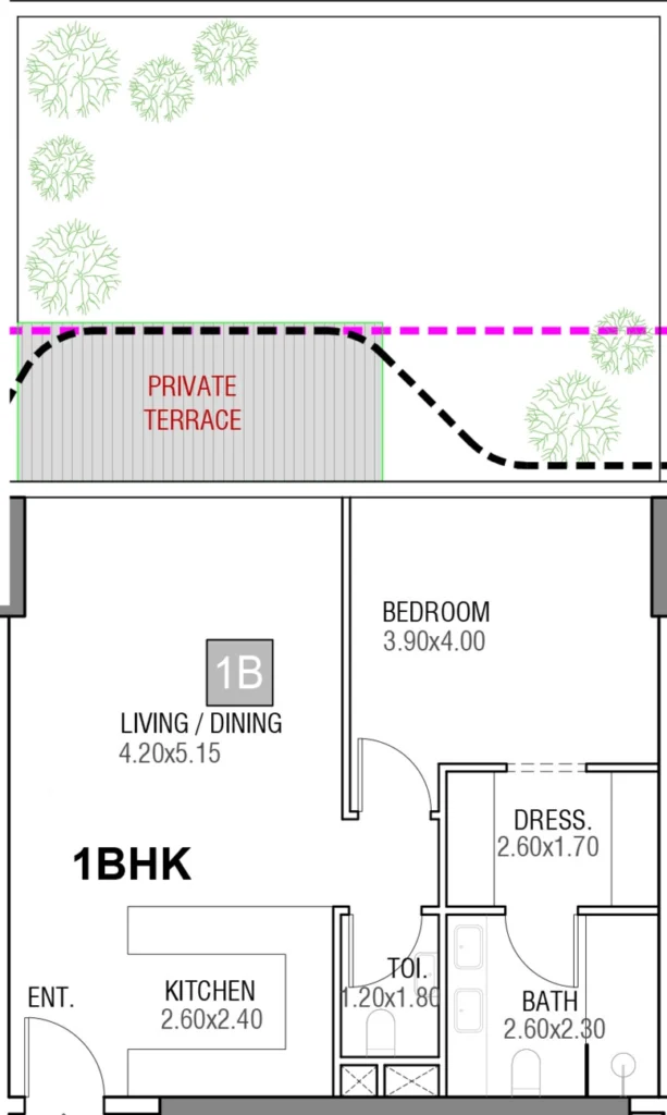 Apartamentos com 1 quarto