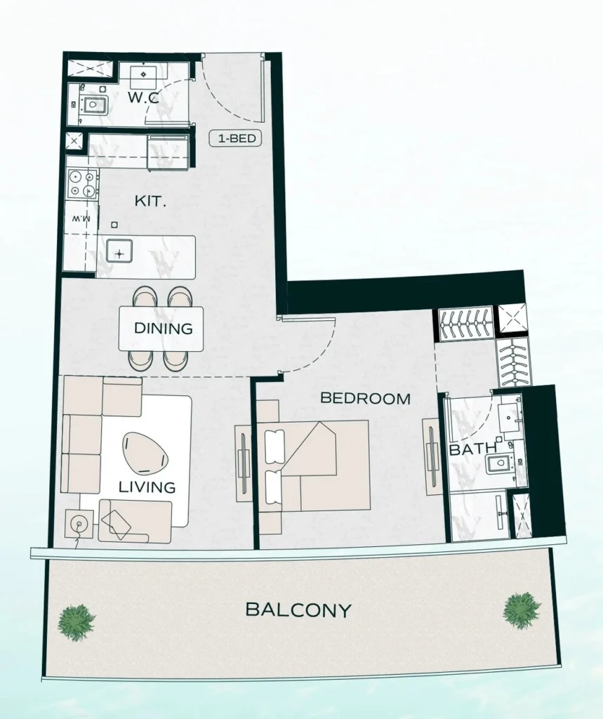 Apartamentos de 1 dormitorio