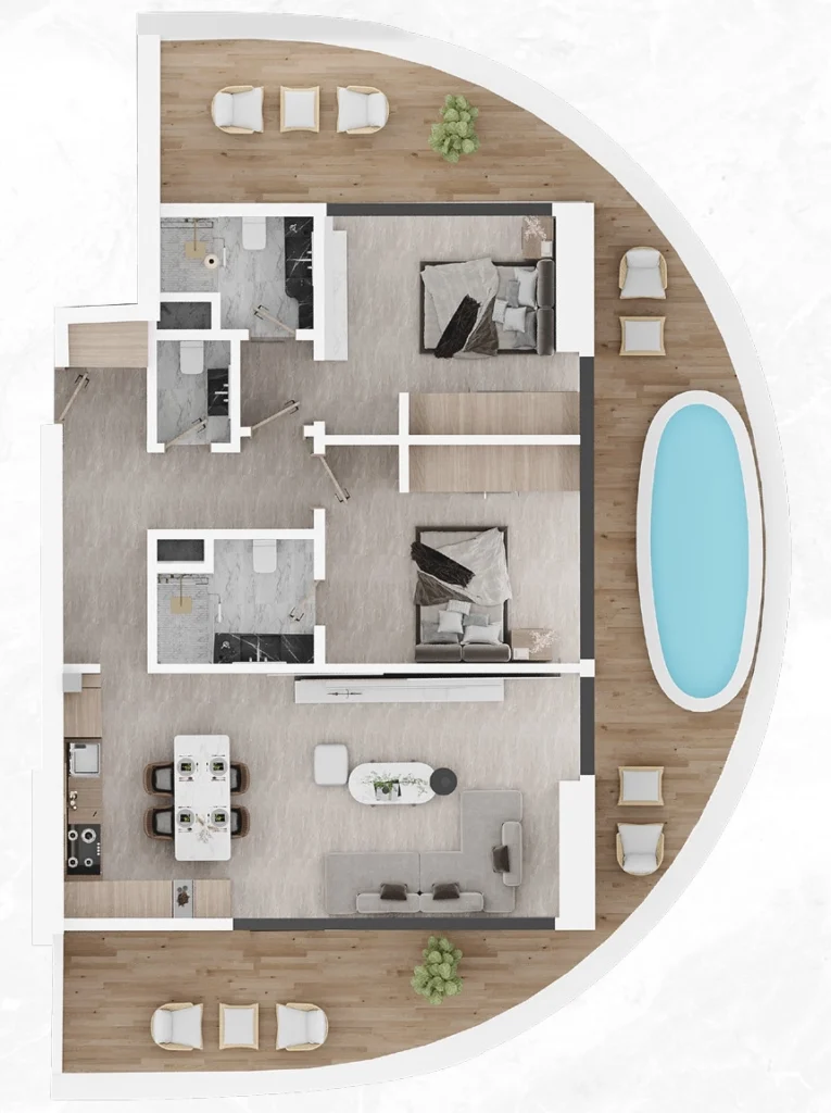 شقق بغرفتي نوم