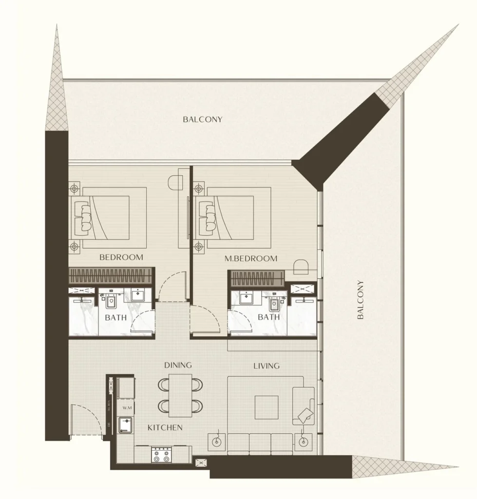 Apartamentos de 2 DORM