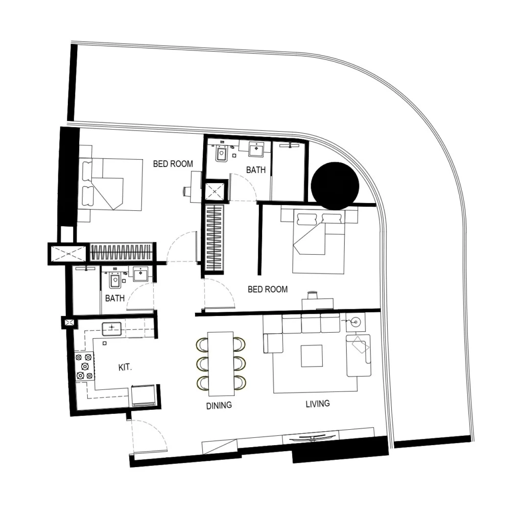 Apartamentos de 2 DORM