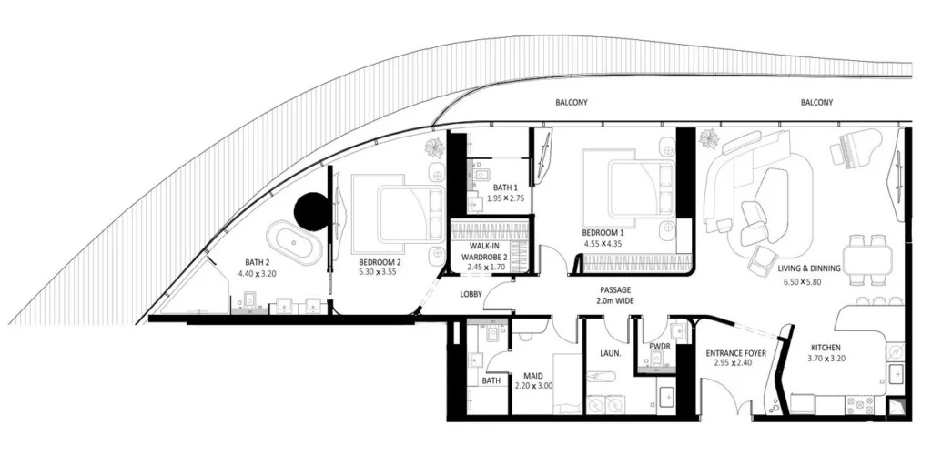 Apartamentos com 2 quartos