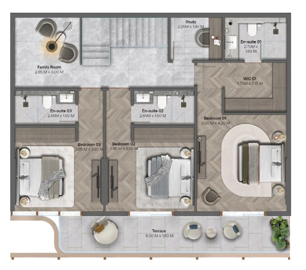 3-Zimmer-Maisonettewohnung