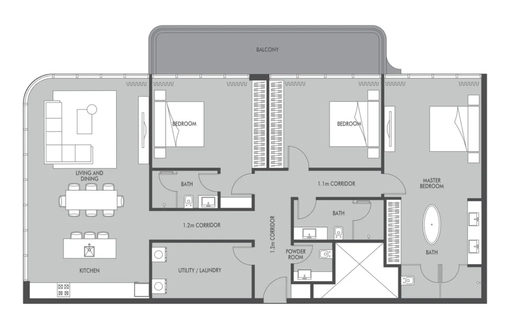 شقق 3 غرف نوم