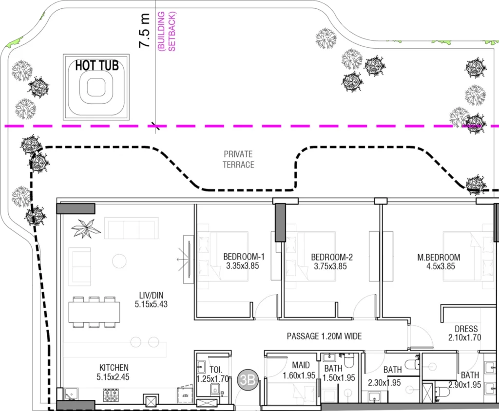 شقق 3 غرف نوم