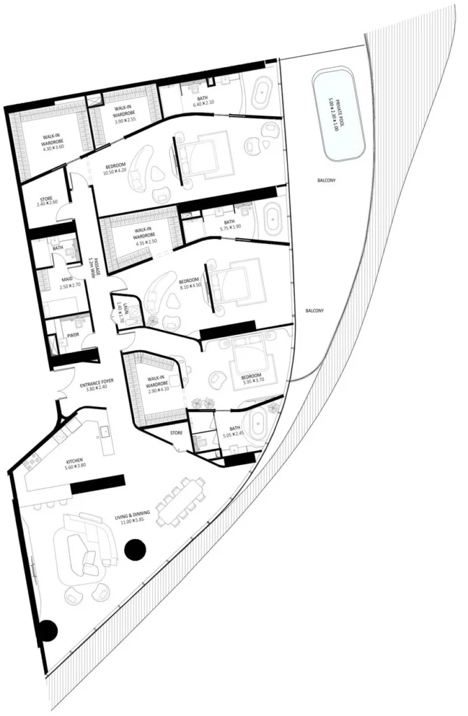 شقق 3 غرف نوم