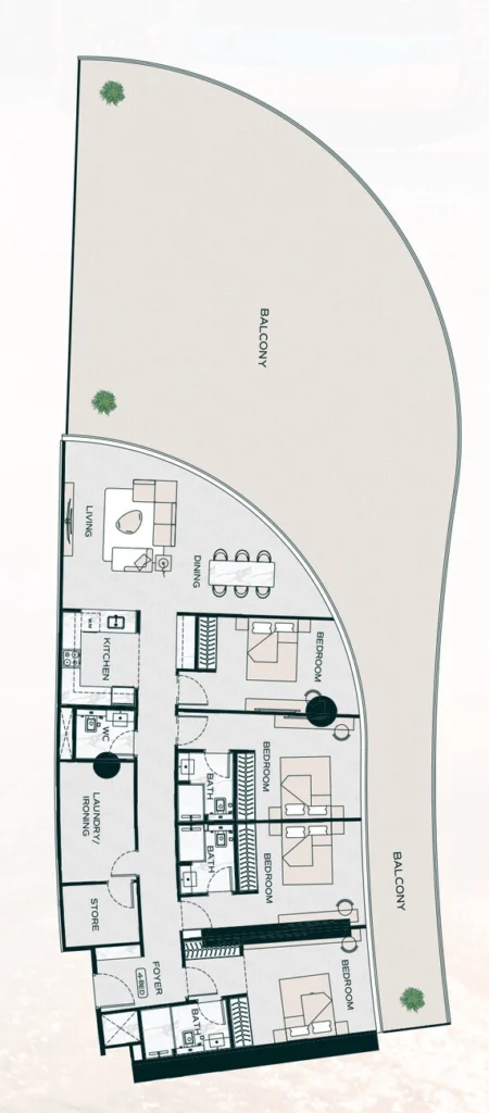 شقق من 4 غرف نوم