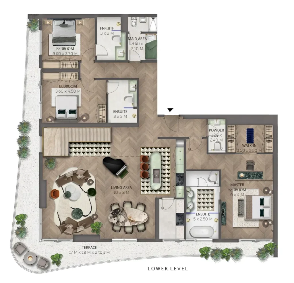 Duplex com 3 quartos