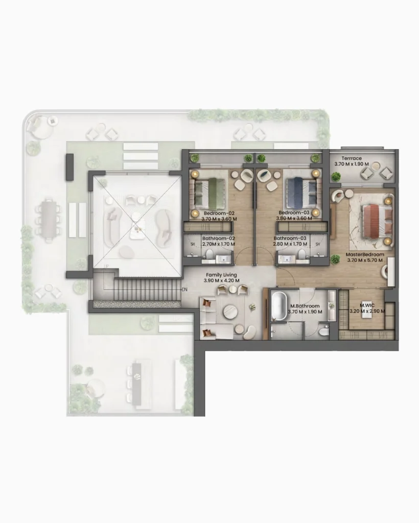 شقق من 4 غرف نوم